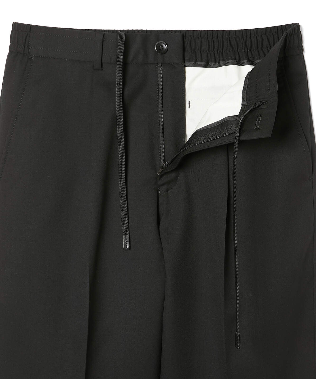 2252-PT06-004 / 1TUCK PANTS  BLACK