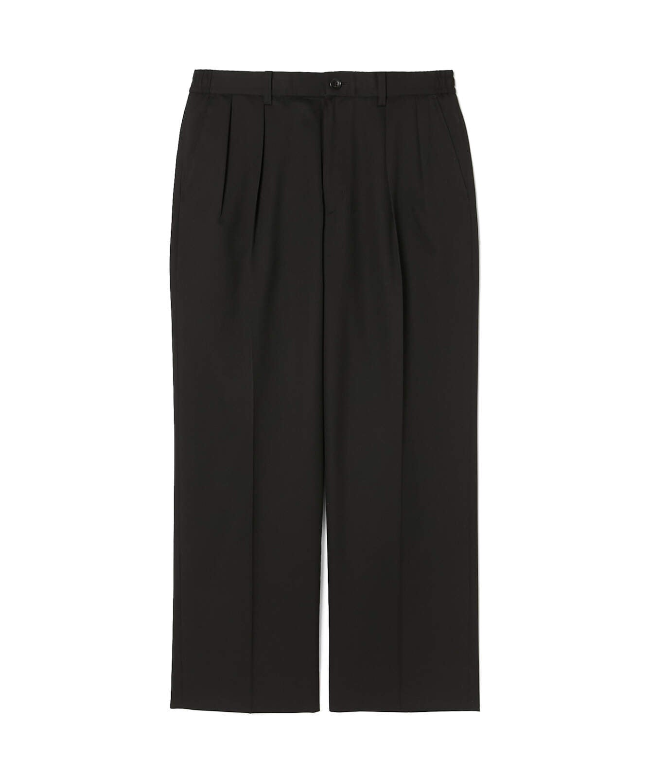 2252-PT22-004 / 2TUCK TROUSERS  BLACK
