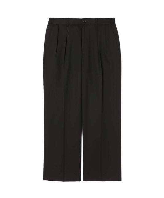 2252-PT22-004 / 2TUCK TROUSERS  BLACK