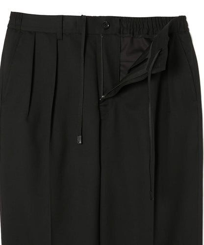 2252-PT22-004 / 2TUCK TROUSERS  BLACK