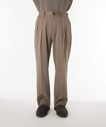 2252-PT22-004 / 2TUCK TROUSERS  BLACK
