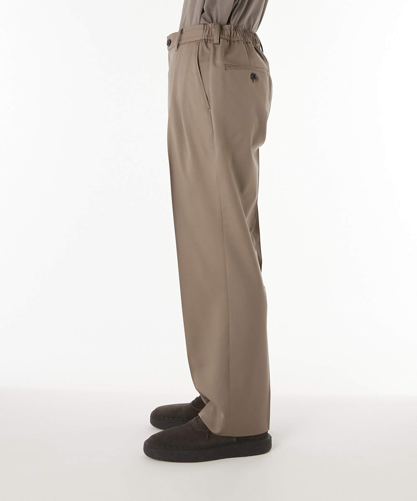 2252-PT22-004 / 2TUCK TROUSERS  BLACK