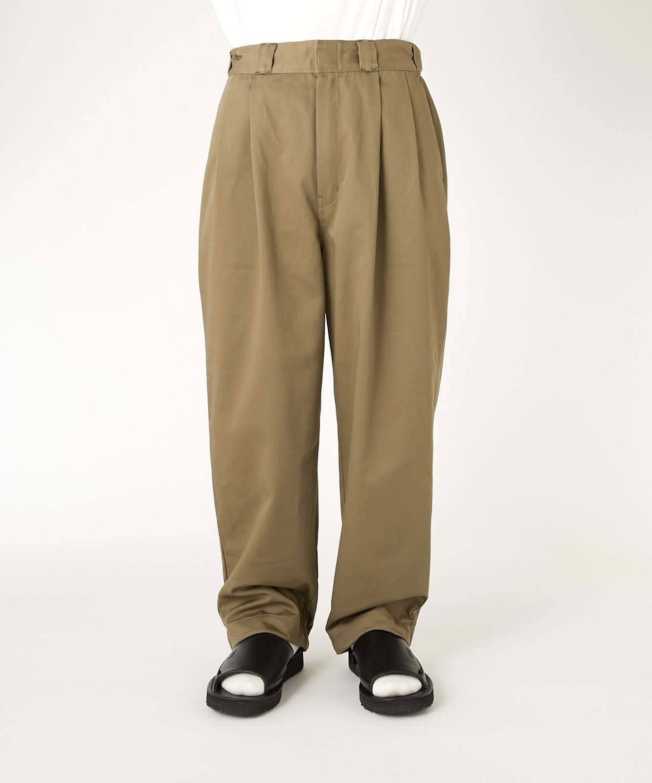 2261-CP40-029 / N.HOOLYWOOD COMPILE × Dickies / 2TUCKS TROUSERS black