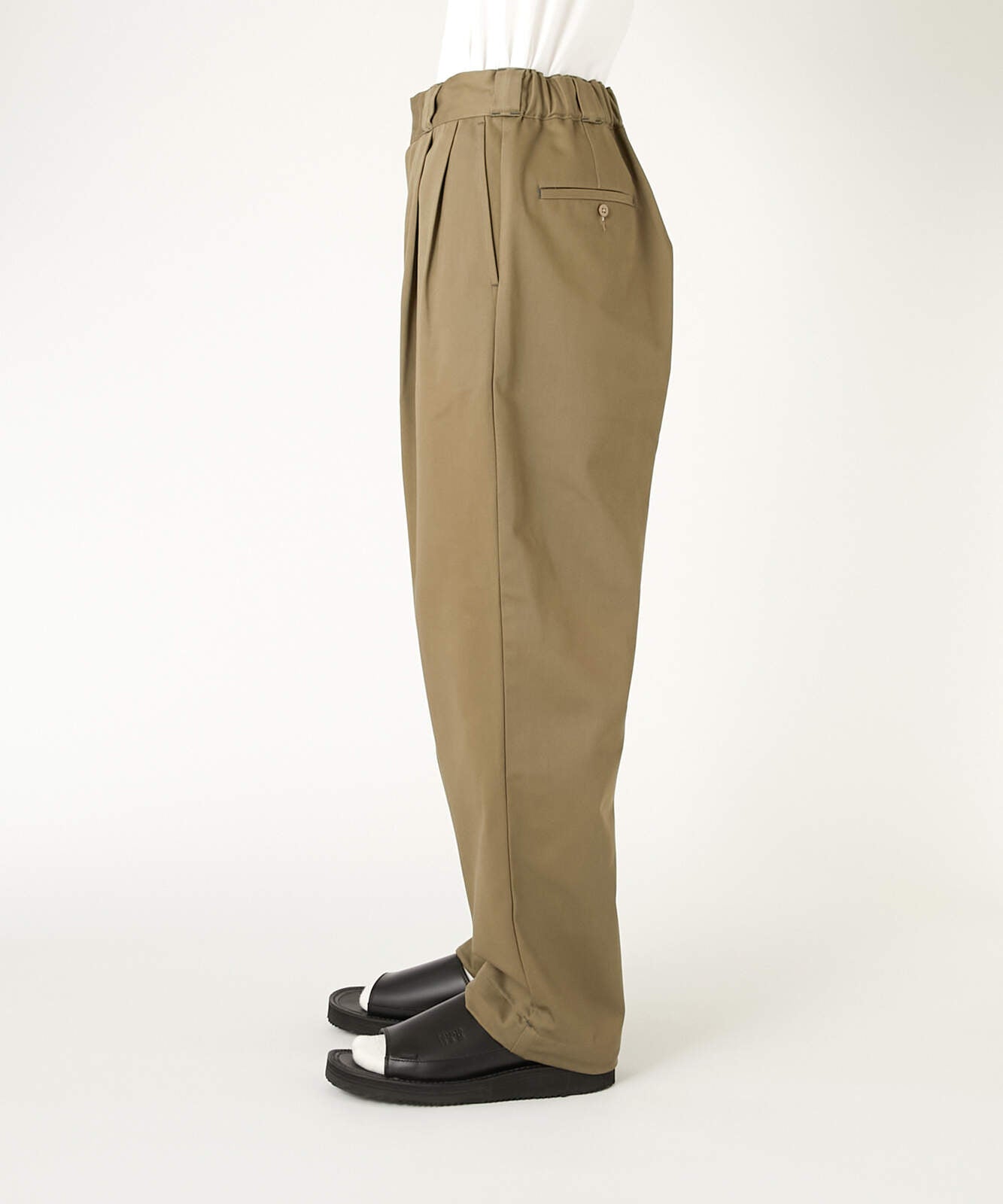 2261-CP40-029 / N.HOOLYWOOD COMPILE × Dickies / 2TUCKS TROUSERS black