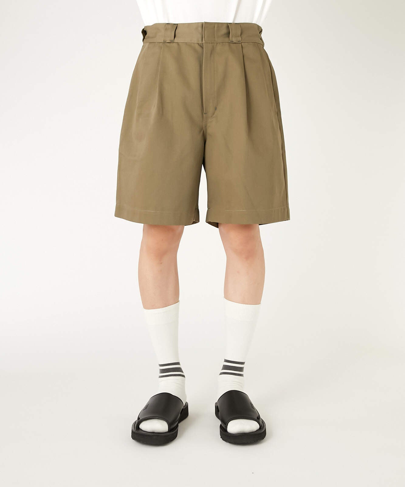 2261-CP41-029 / N.HOOLYWOOD COMPILE × Dickies / 2TUCK HALF PANTS BLACK