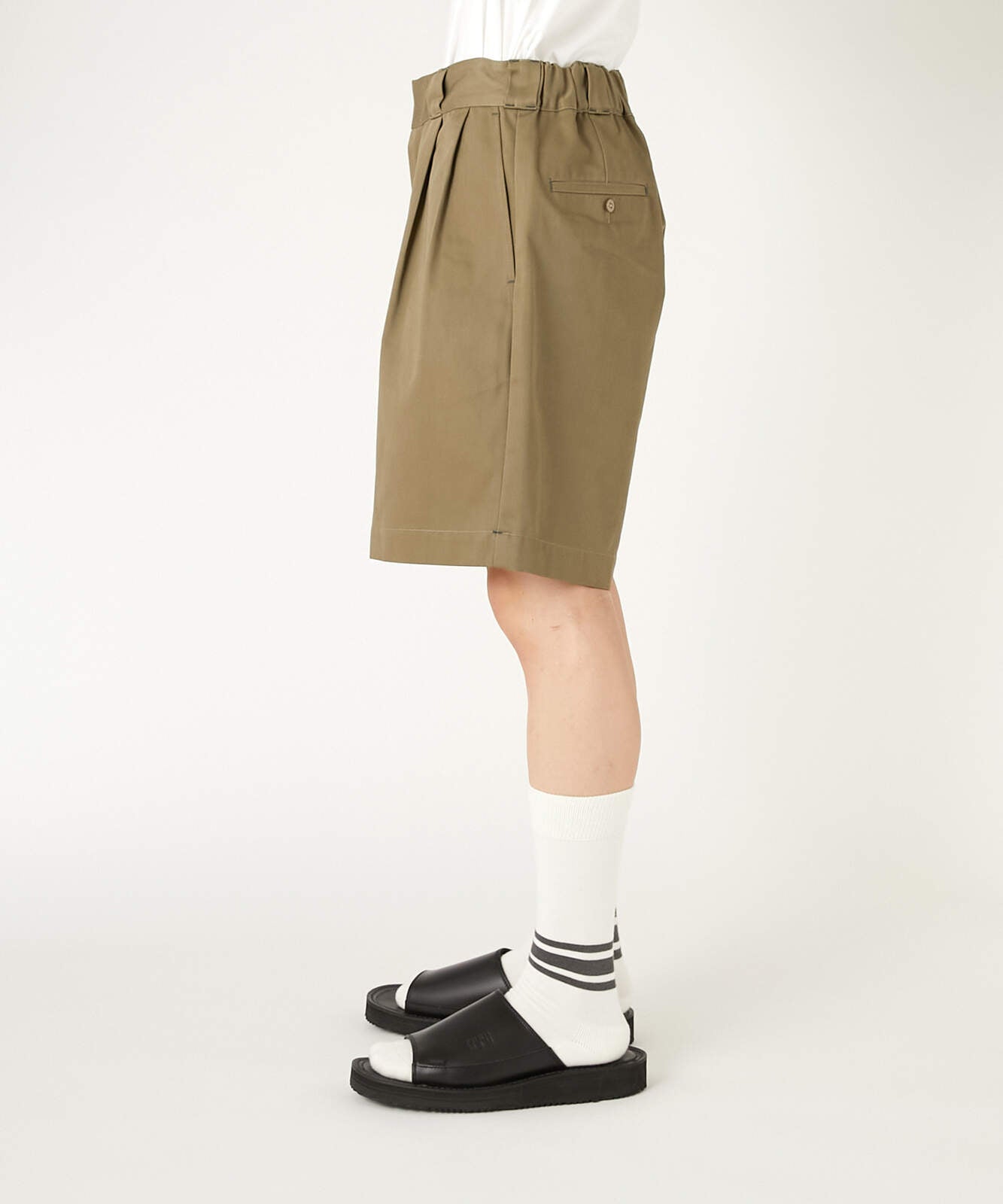 2261-CP41-029 / N.HOOLYWOOD COMPILE × Dickies / 2TUCK HALF PANTS BLACK