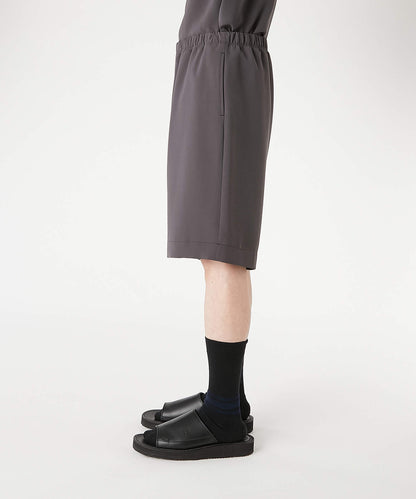 9261-CP54-002 / TUCK HALF PANTS BLACK