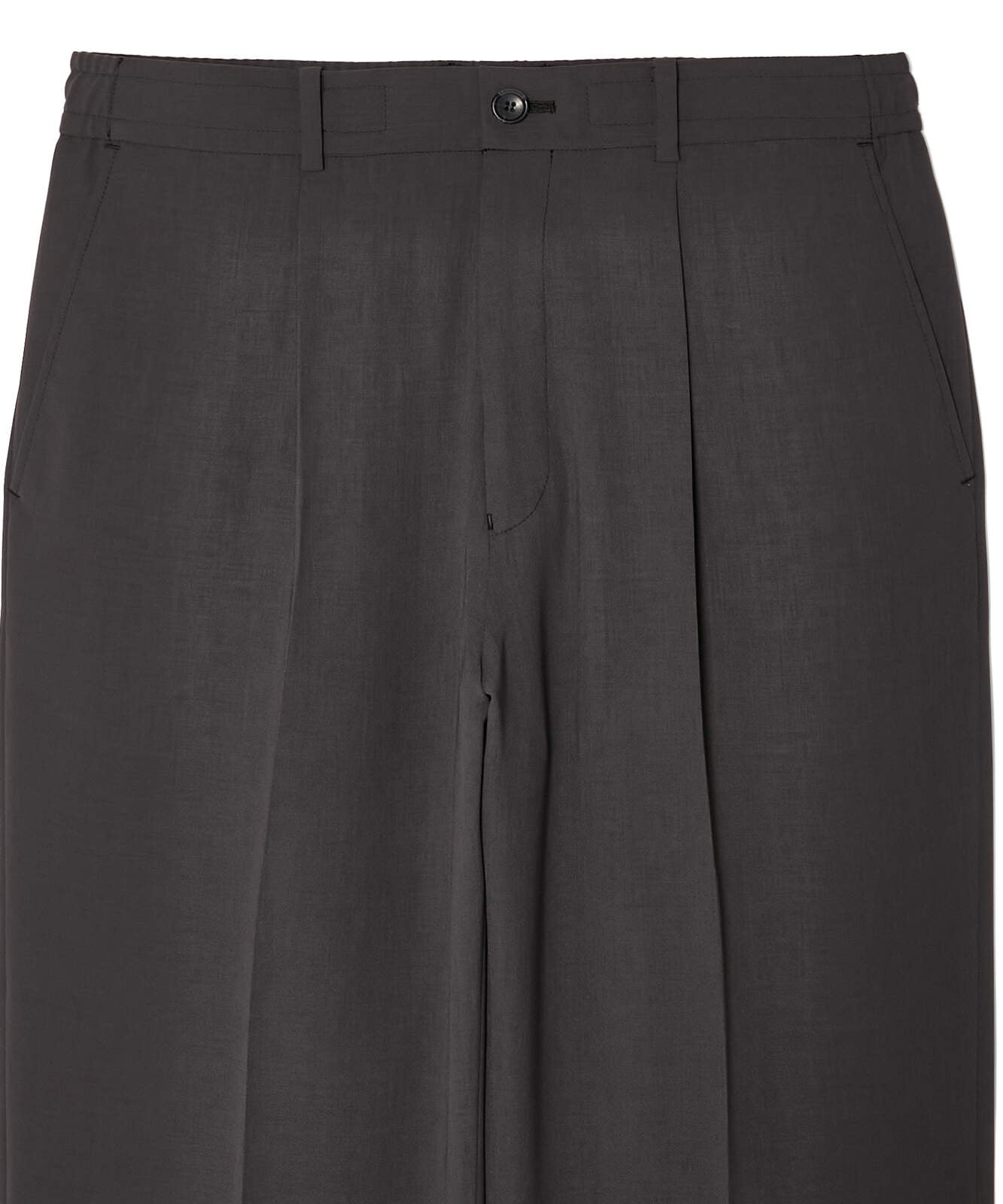 2261-PT06-011 / 1TUCK TROUSERS CHARCOAL