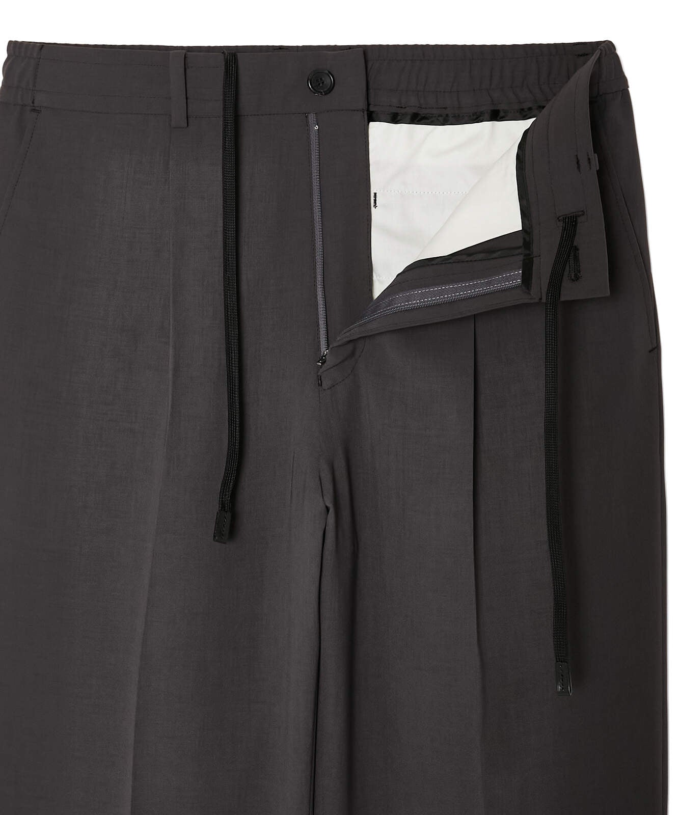 2261-PT06-011 / 1TUCK TROUSERS CHARCOAL
