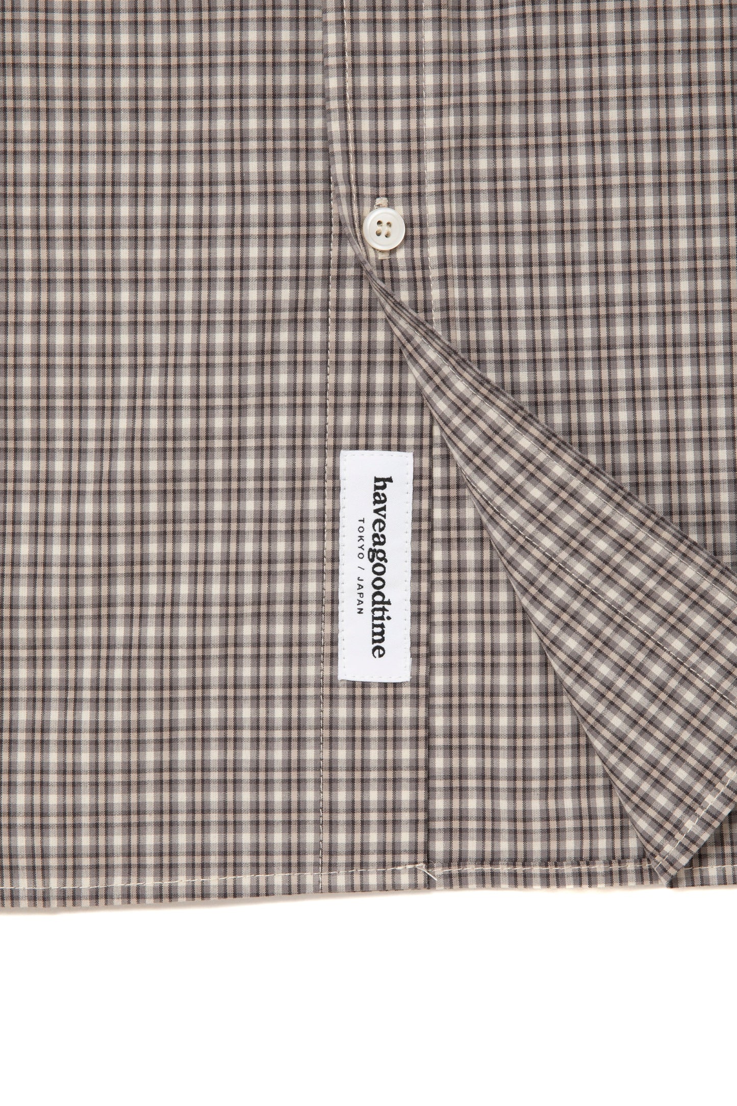 HOMIES SIDE LOGO B.D CHECK SHIRT SMOKE