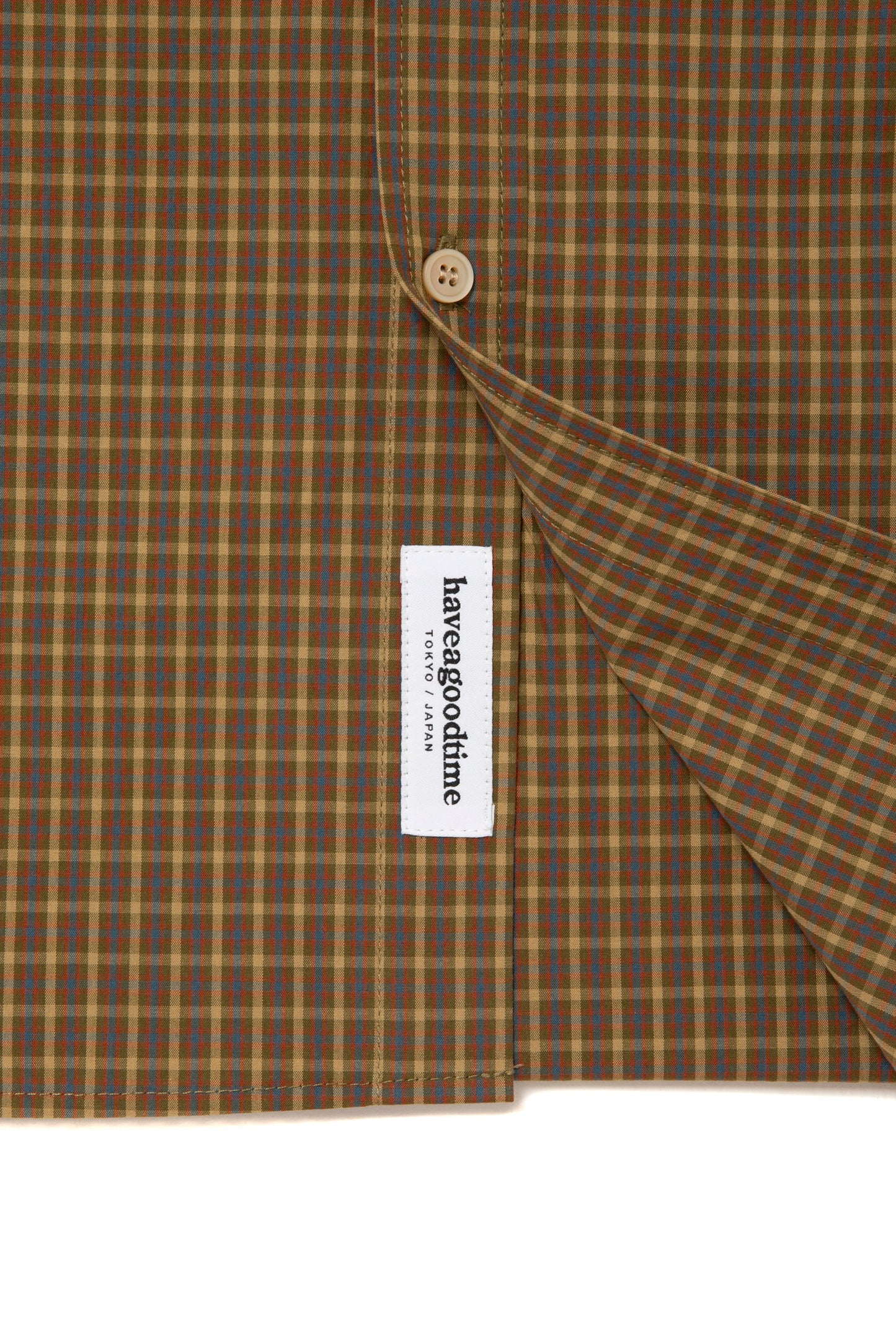 HOMIES SIDE LOGO B.D CHECK SHIRT MUSTARD