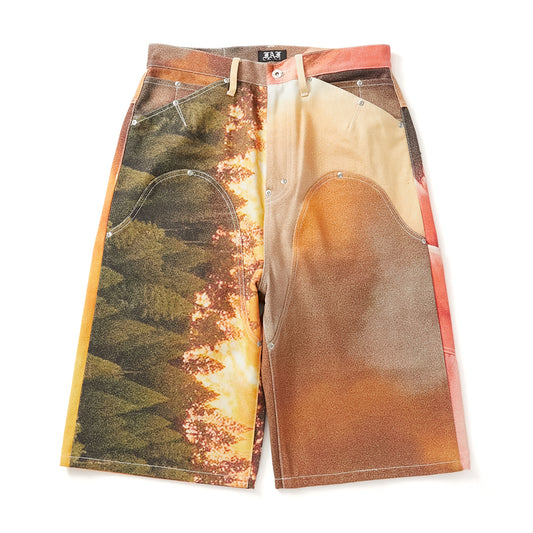004121409-P	NEWCOMMUNE Baggy  Denim Shorts Rigid