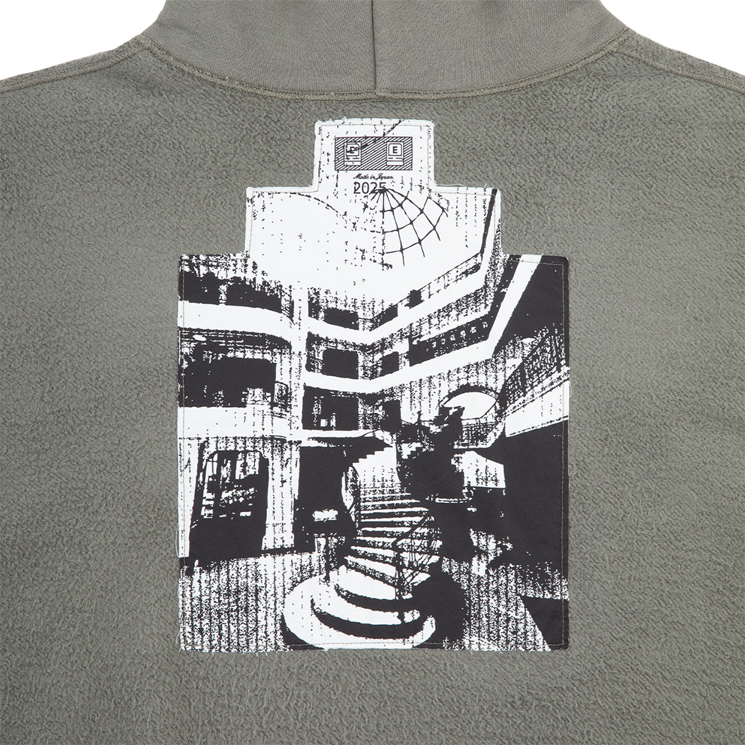 CES28CS13 SOLID LOOSE HOODY GREEN