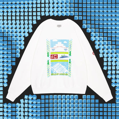 CES29CS02 AS Objects from shapes CREW NECK WHITE