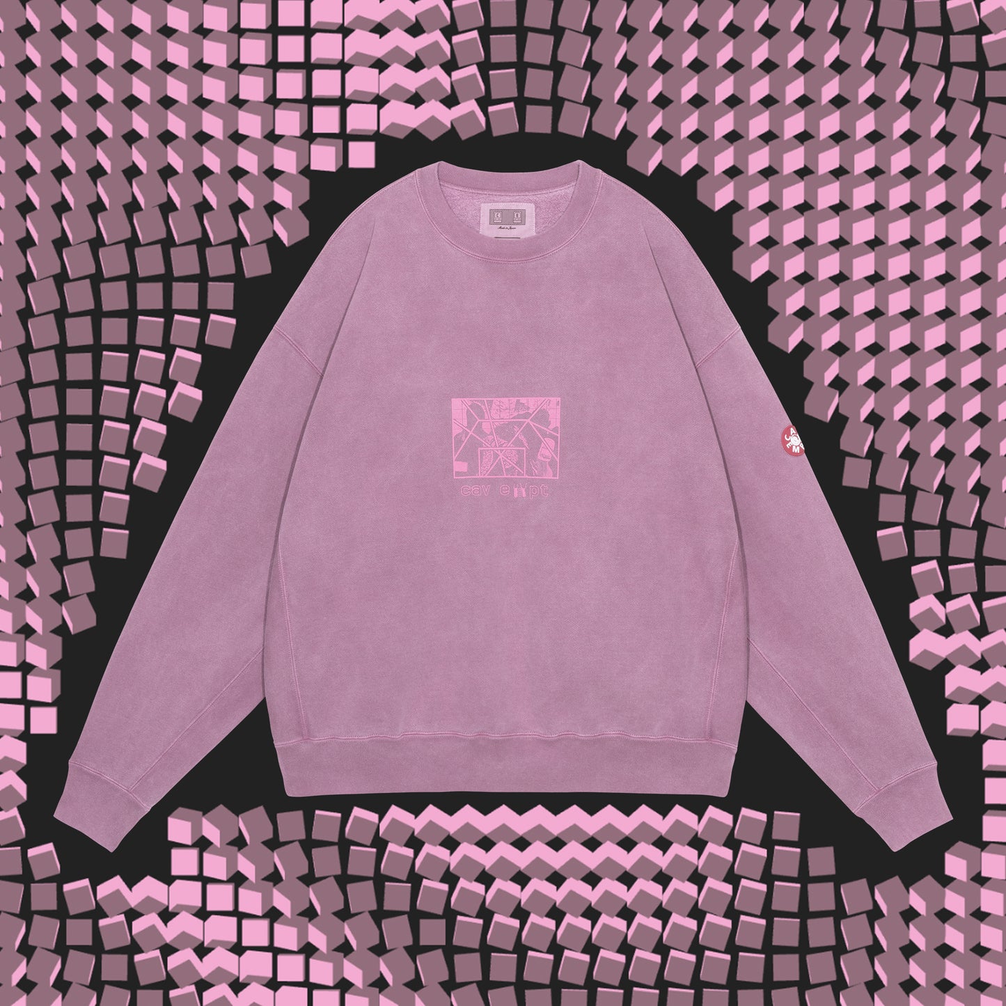 CES29CS12 OVERDYE PARADIGM CREW NECK Burgundy