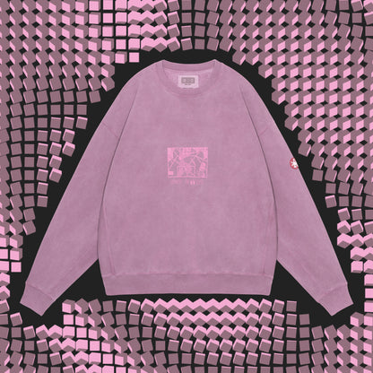 CES29CS12 OVERDYE PARADIGM CREW NECK Burgundy
