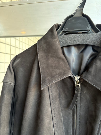 SH-82-C-NUBUCK-6 WORK JACKET BLACK