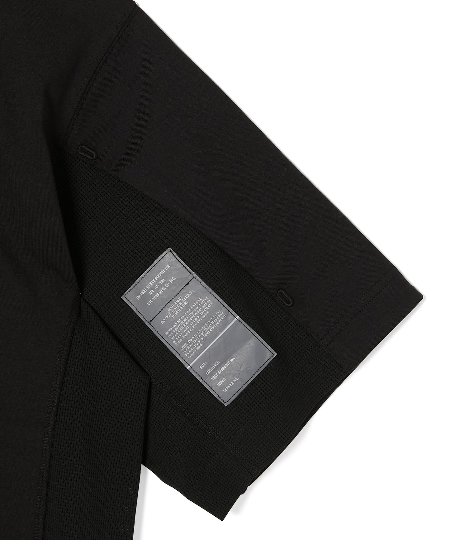 9251-CS53-015 SIDE-PANEL T-SHIRT BLACK