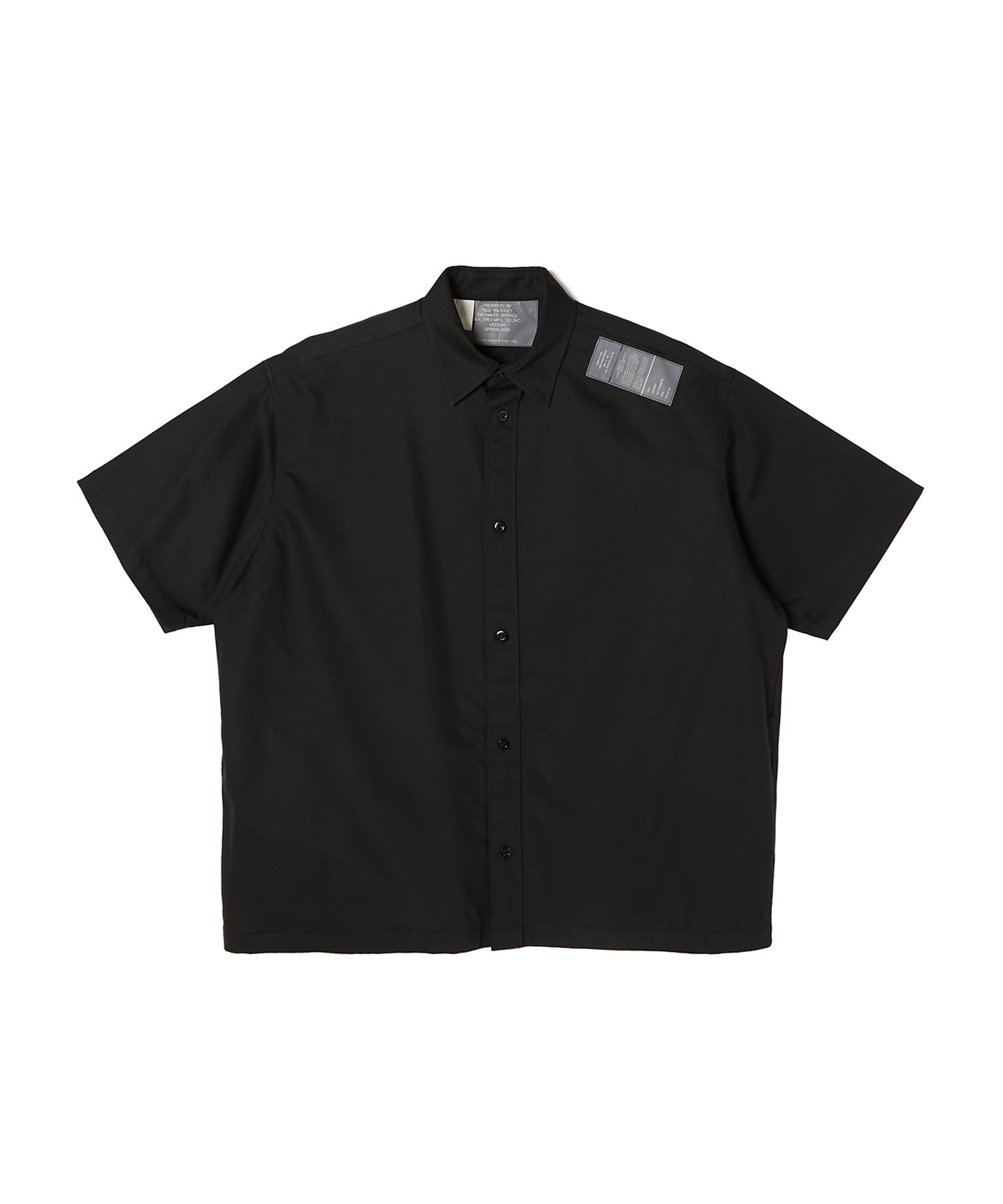 9251-SH50-008 HALF SLEEVE SHIRT BLACK