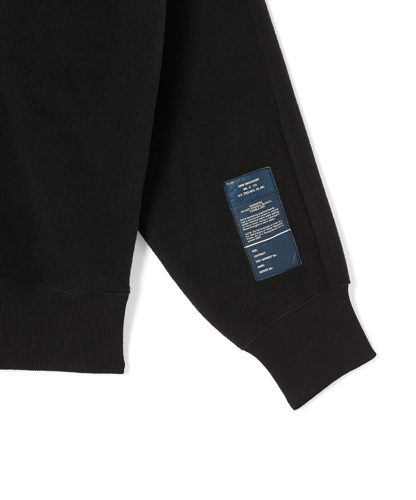 9252-CS07-007 / CREW NECK  BLACK