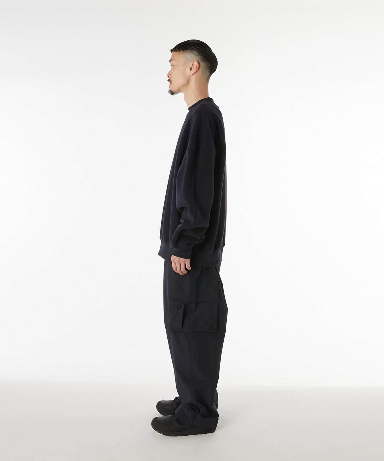 9252-CS07-007 / CREW NECK  BLACK