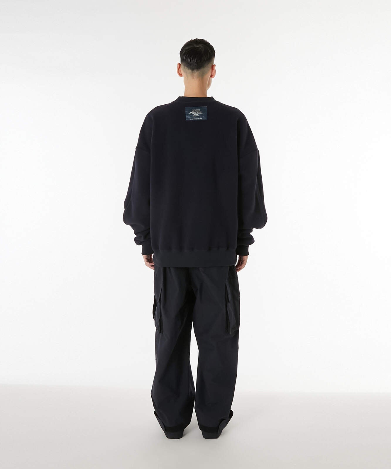 9252-CS07-007 / CREW NECK  BLACK