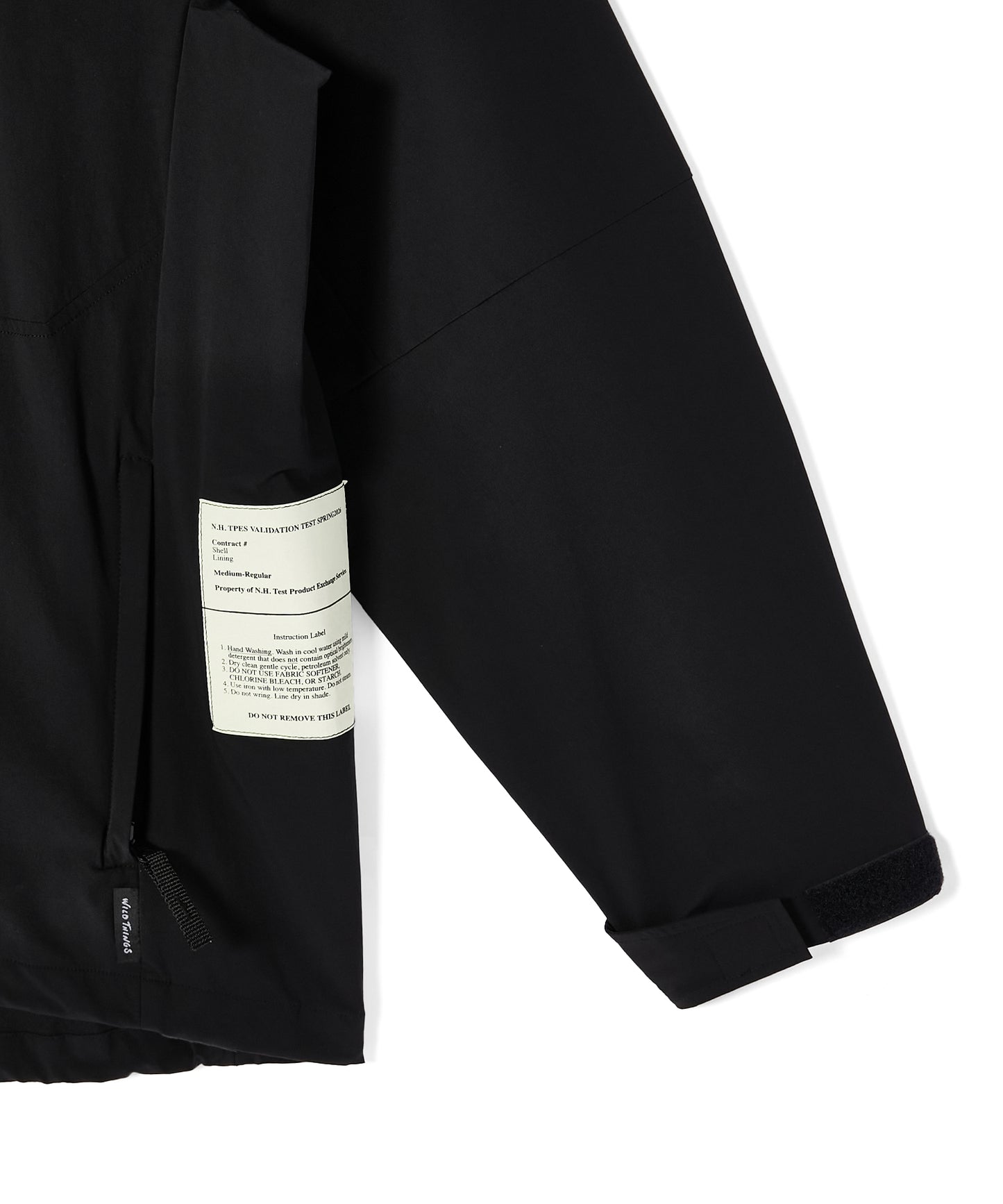 9261-BL07-001 / N.HOOLYWOOD TEST PRODUCT EXCHANGE SERVICE × WILD THINGS / PACKABLE JACKET BLACK