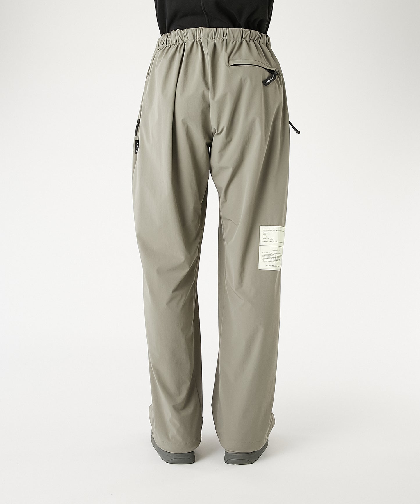 9261-CP05-001 / N.HOOLYWOOD TEST PRODUCT EXCHANGE SERVICE × WILD THINGS / WIDE EASY PANTS BLACK