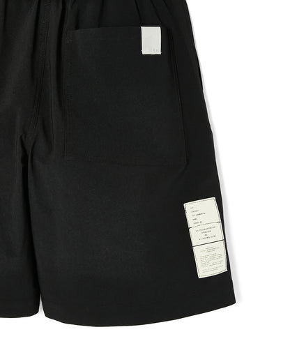 9261-CP54-002 / TUCK HALF PANTS BLACK