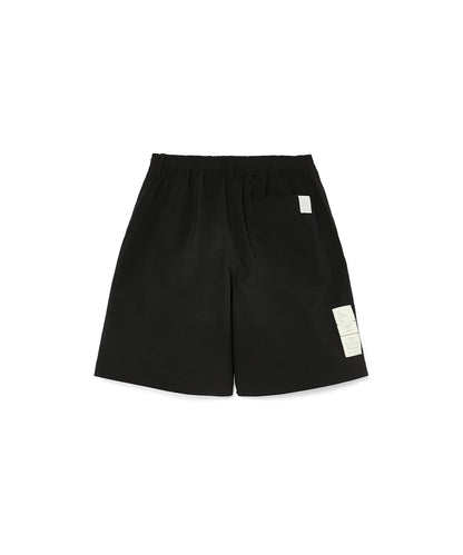 9261-CP54-002 / TUCK HALF PANTS BLACK