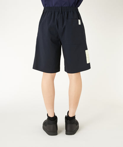 9261-CP54-002 / TUCK HALF PANTS BLACK