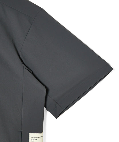 9261-CS52-004 / PANELED T-SHIRT CHARCOAL