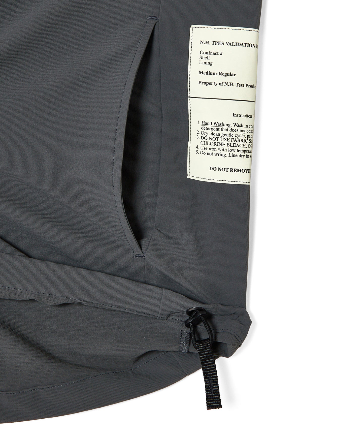 9261-CS52-004 / PANELED T-SHIRT CHARCOAL