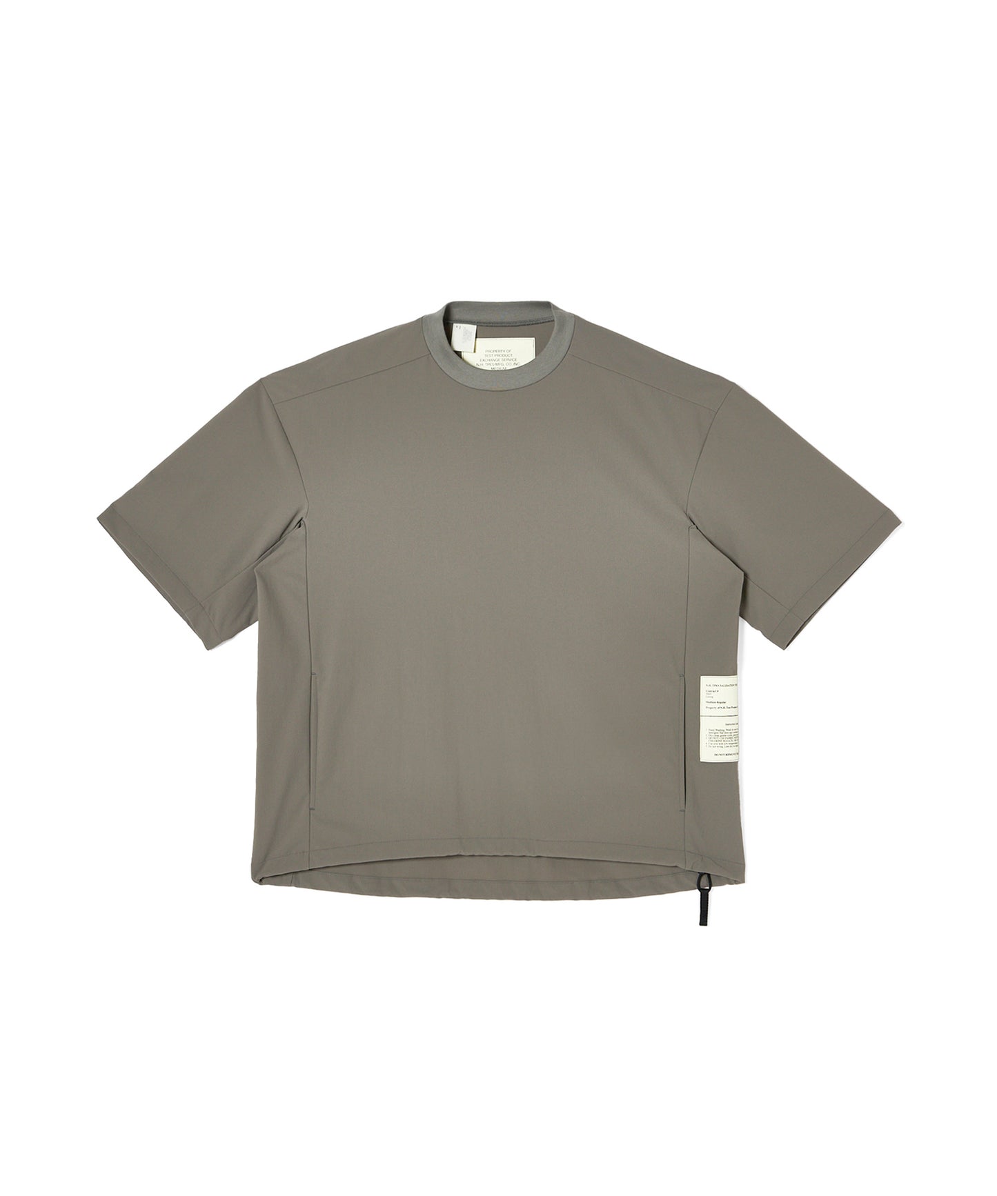9261-CS52-004 / PANELED T-SHIRT GRAY