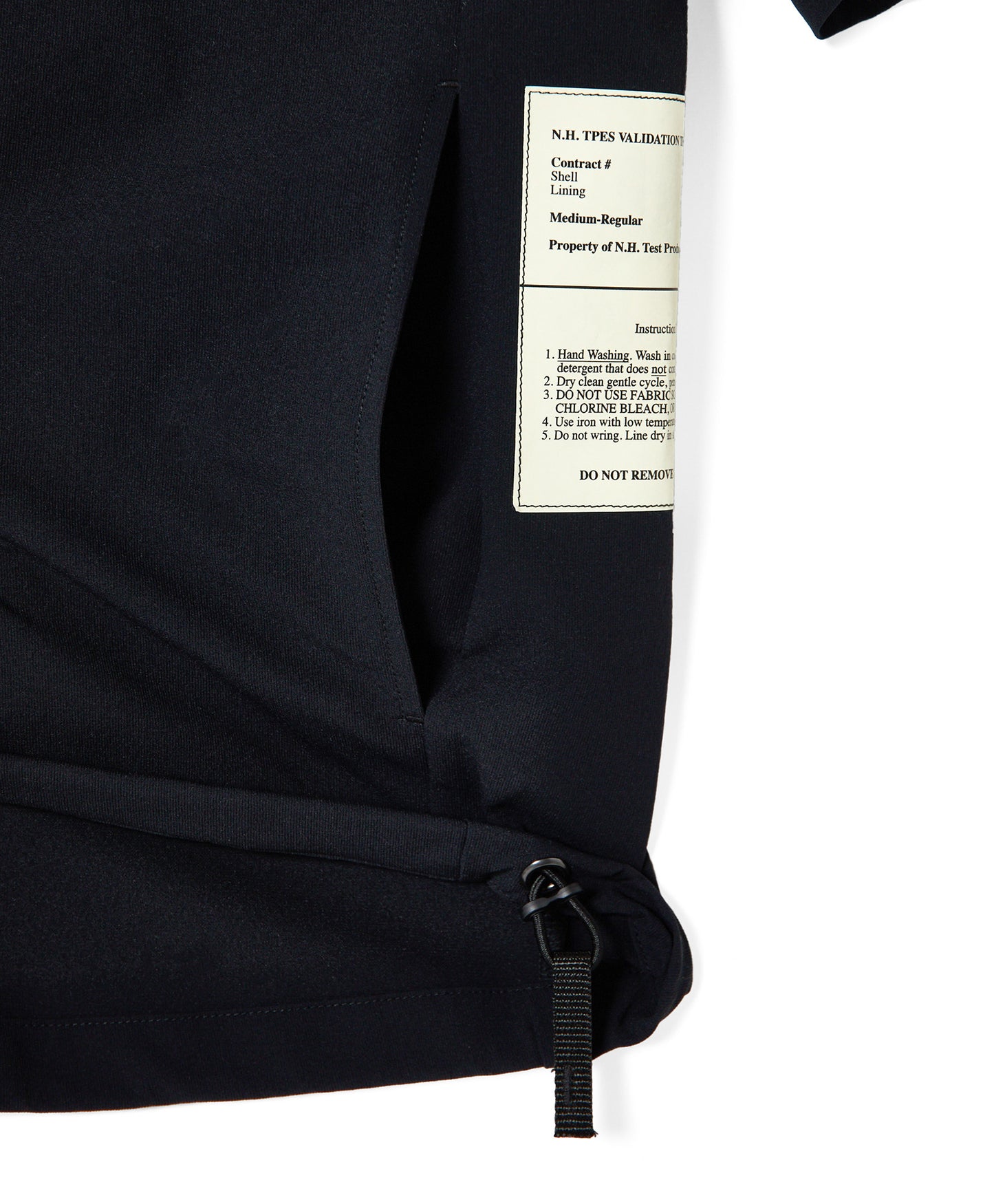 9261-CS52-004 / PANELED T-SHIRT BLACK