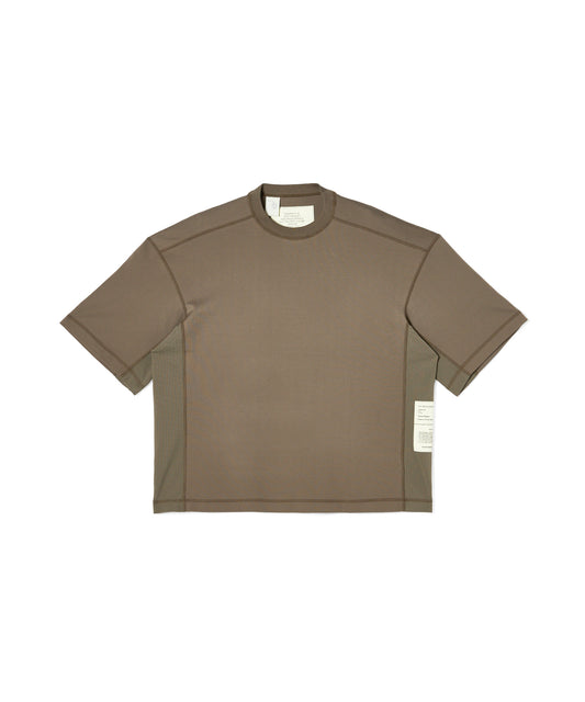 9261-CS55-009 / PANELED T-SHIRT KHAKI
