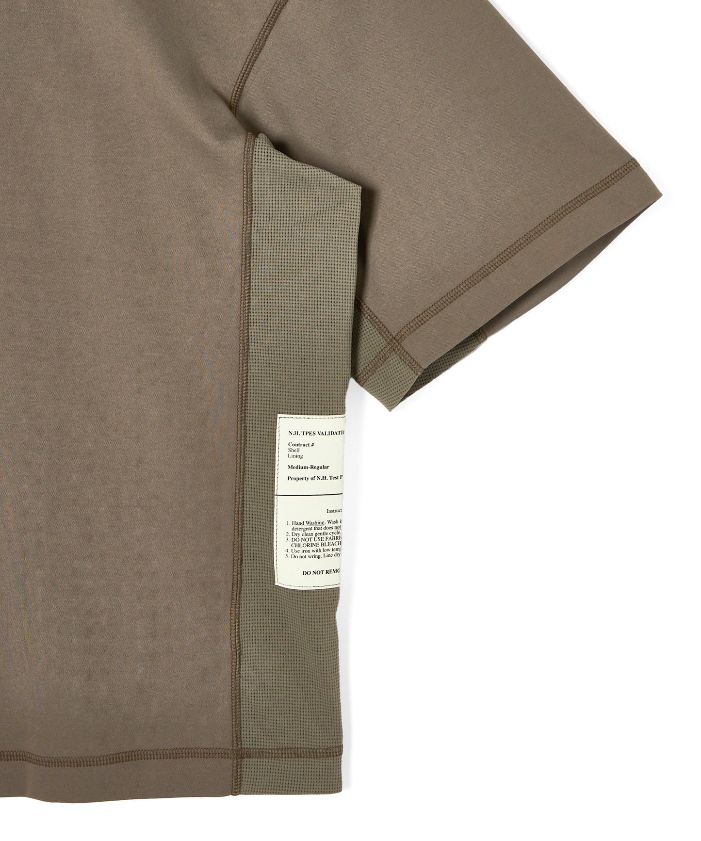 9261-CS55-009 / PANELED T-SHIRT KHAKI
