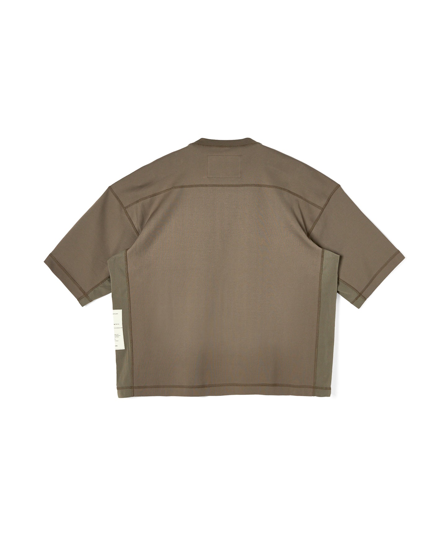 9261-CS55-009 / PANELED T-SHIRT KHAKI