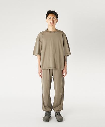 9261-CS55-009 / PANELED T-SHIRT KHAKI