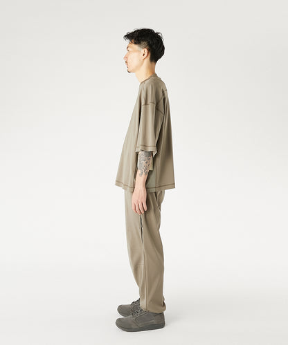 9261-CS55-009 / PANELED T-SHIRT KHAKI