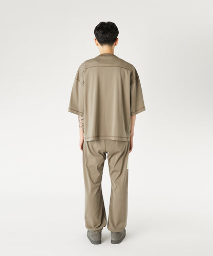 9261-CS55-009 / PANELED T-SHIRT KHAKI