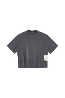 9261-CS55-011 / PANELED T-SHIRT CHARCOAL