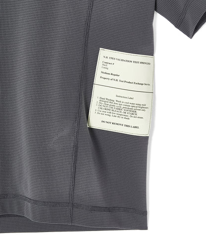 9261-CS55-011 / PANELED T-SHIRT CHARCOAL