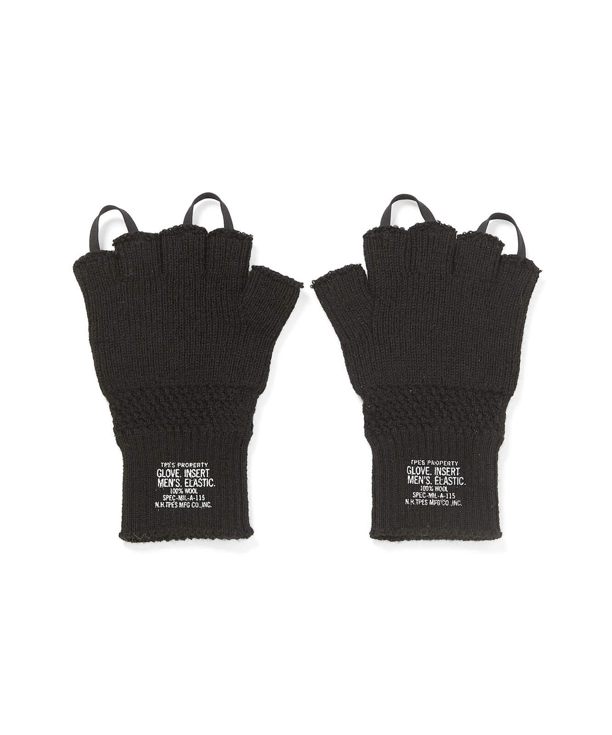 9262-AC06 / FINGERLESS GLOVES BLACK