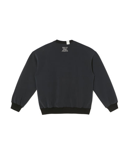 9262-CS01-020 / CREW NECK SWEATSHIRT BLACK