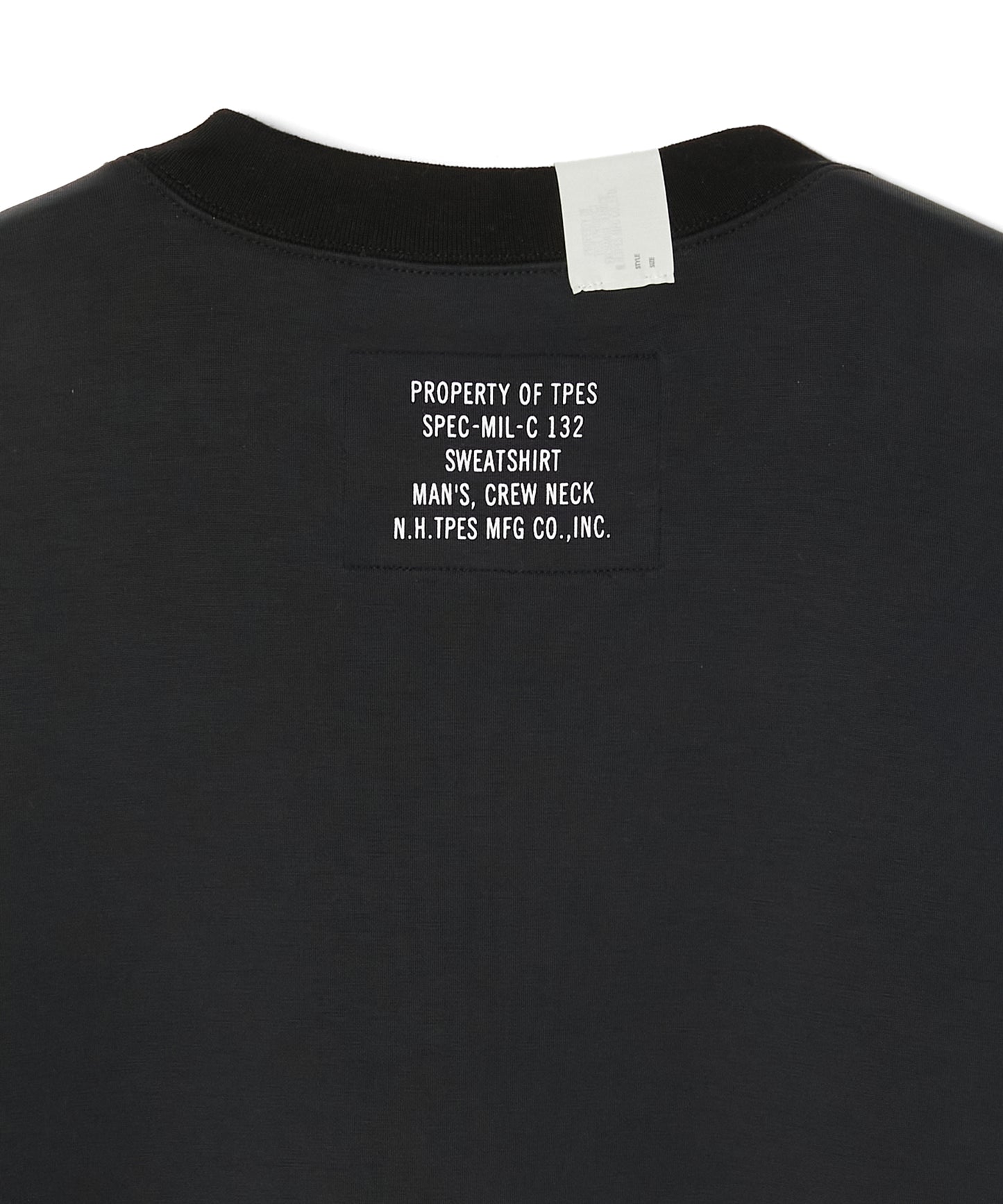 9262-CS01-020 / CREW NECK SWEATSHIRT BLACK