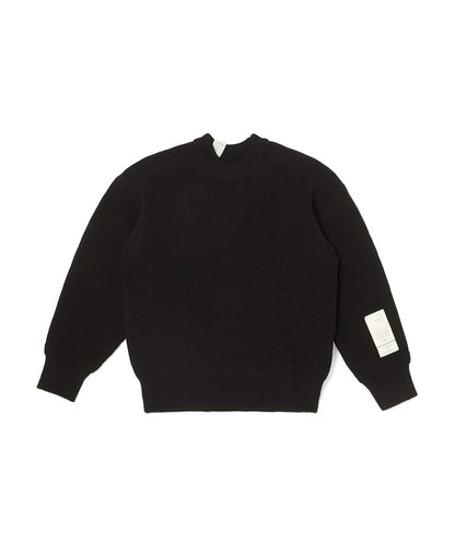 9262-KT01-025 / CREW NECK KNIT BLACK