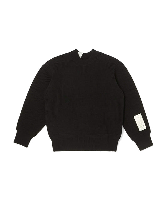 9262-KT01-025 / CREW NECK KNIT BLACK