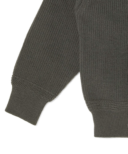 9262-KT01-025 / CREW NECK KNIT KHAKI