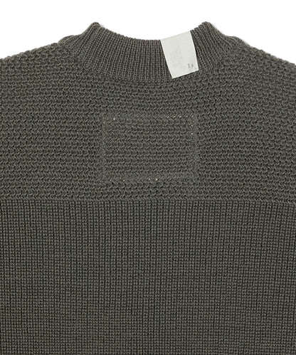 9262-KT01-025 / CREW NECK KNIT KHAKI